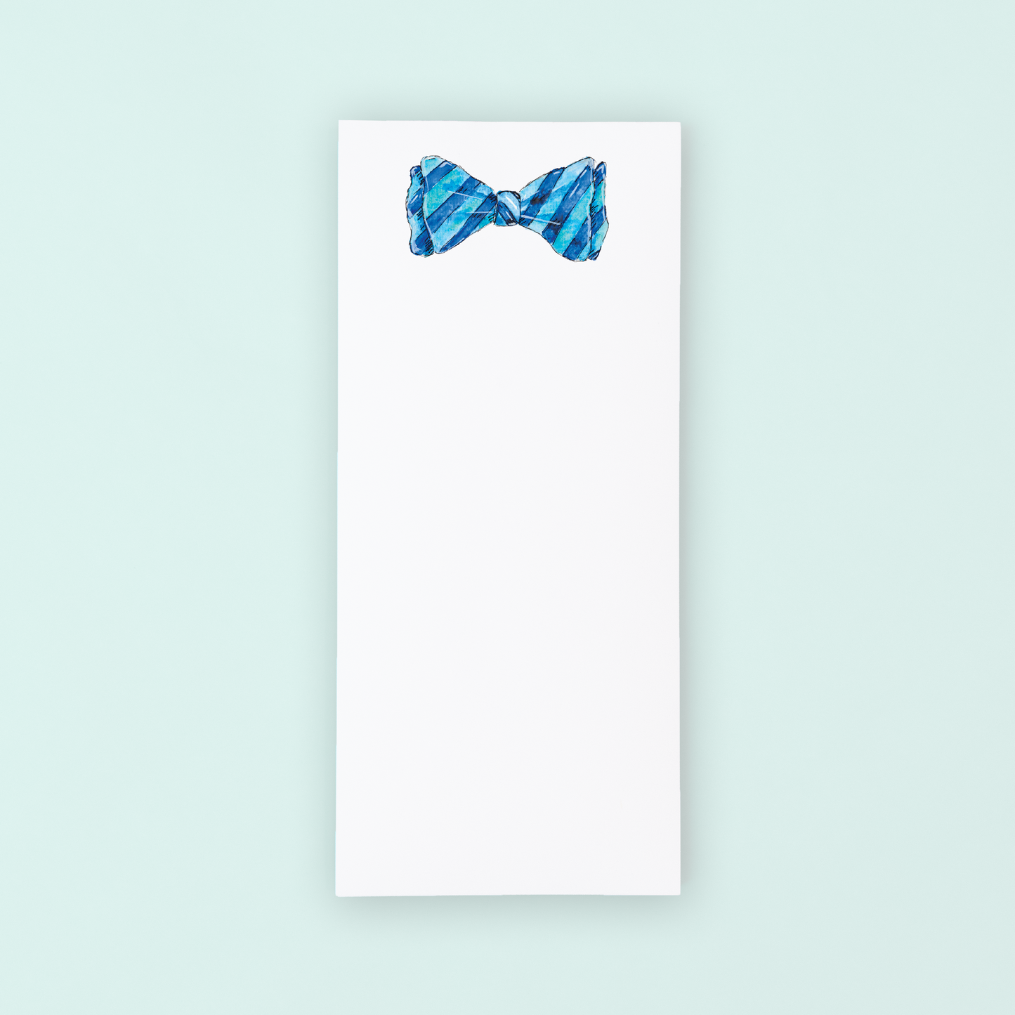 Blue Striped Bowtie  Lists Pad