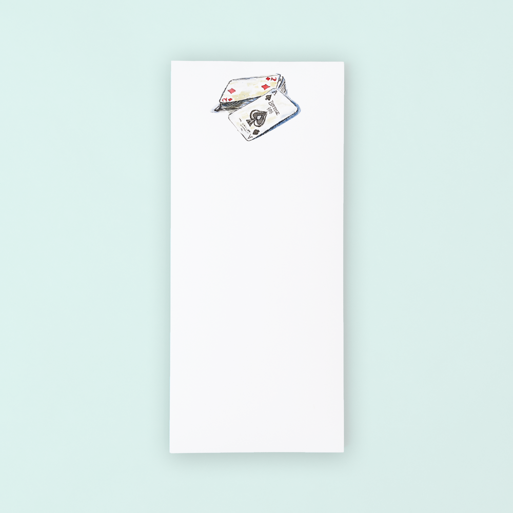 Playing Cards  Lists Pad