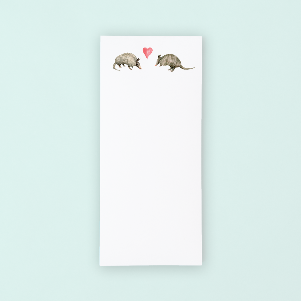 Valentine Armadillos  Lists Pad