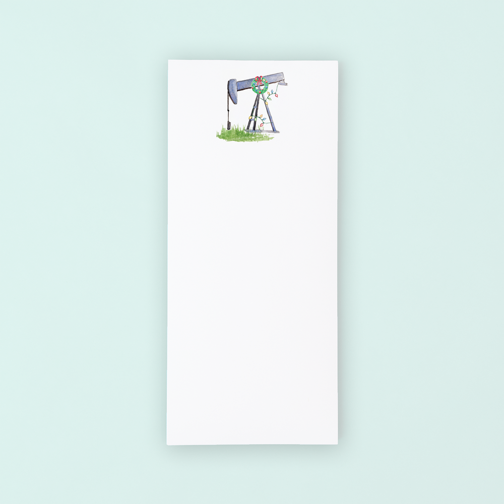 Christmas Pumpjack  Lists Pad