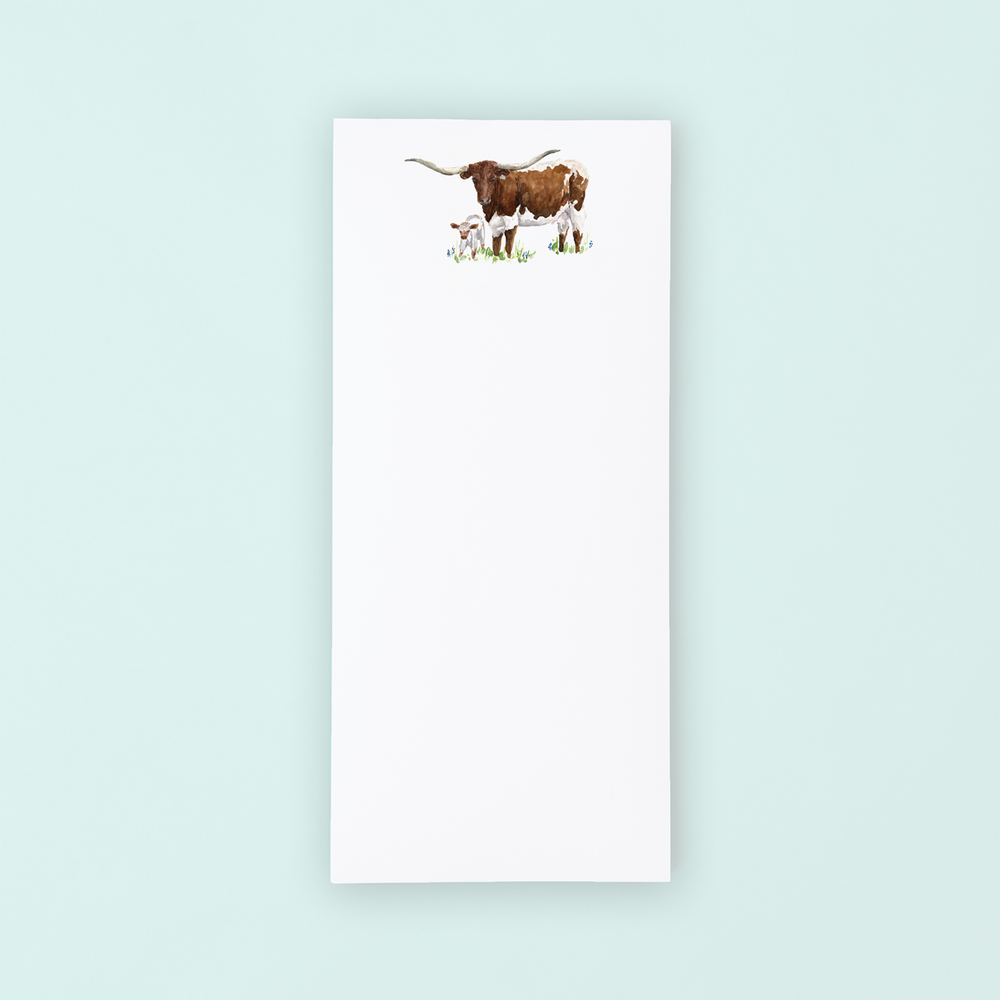 Longhorn Calf  Lists Pad