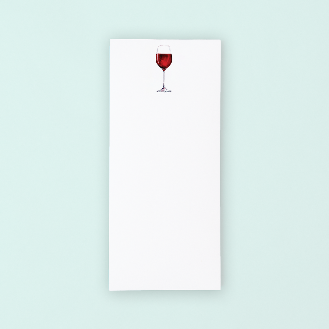 Red Wine Lists Pad