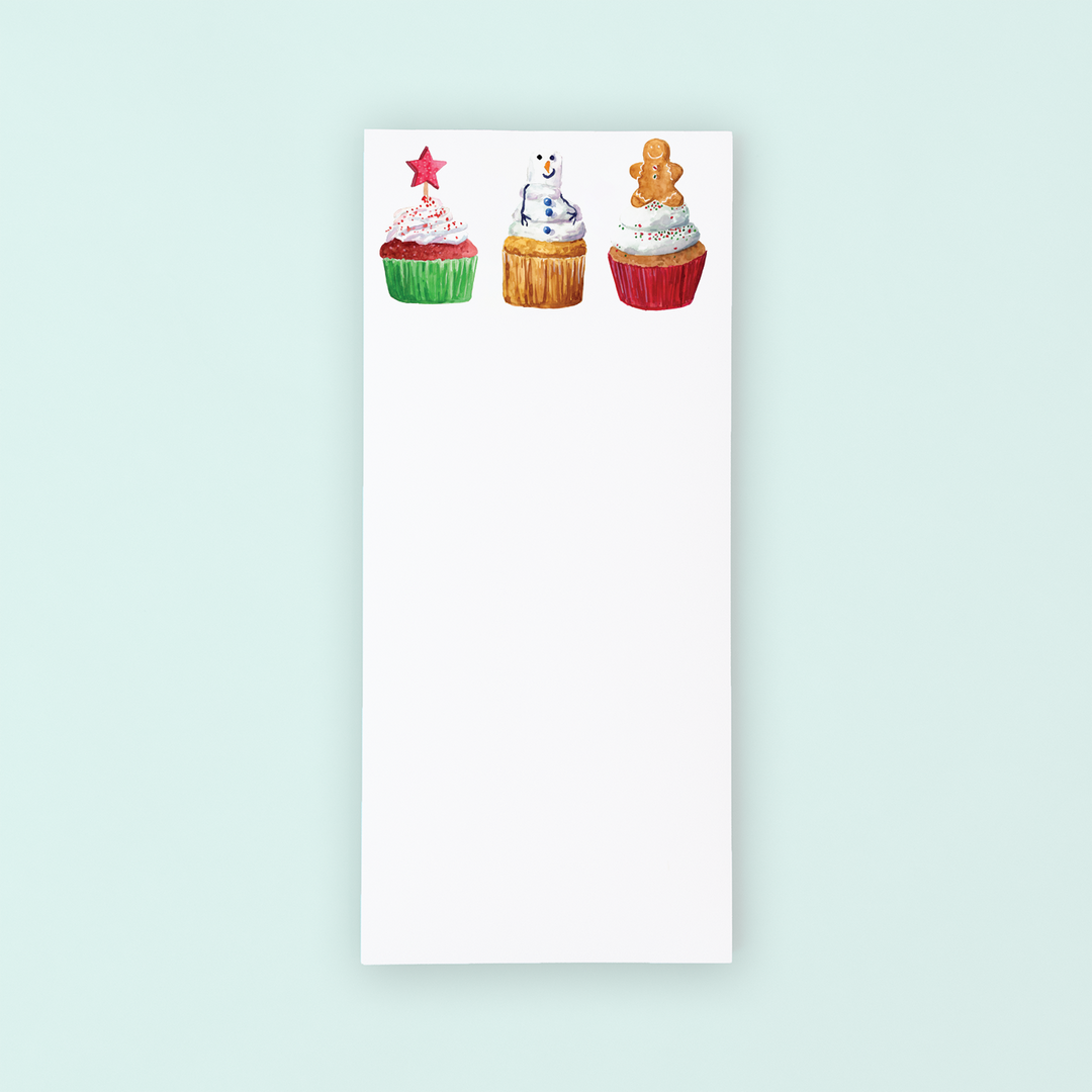 Holiday Cupcakes Lists Pad