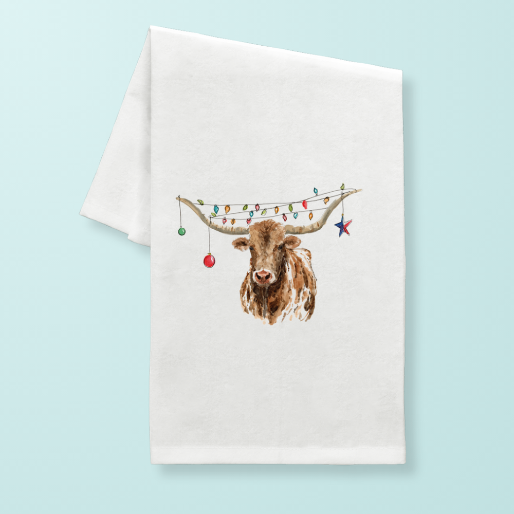 
                      
                        Christmas Longhorn Tea Towel
                      
                    