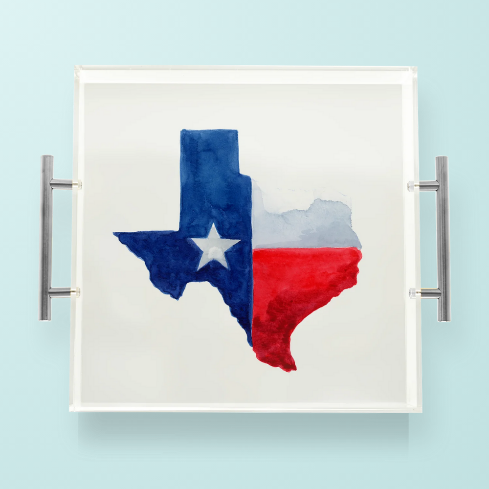 State of Texas Outline Acrylic Tray