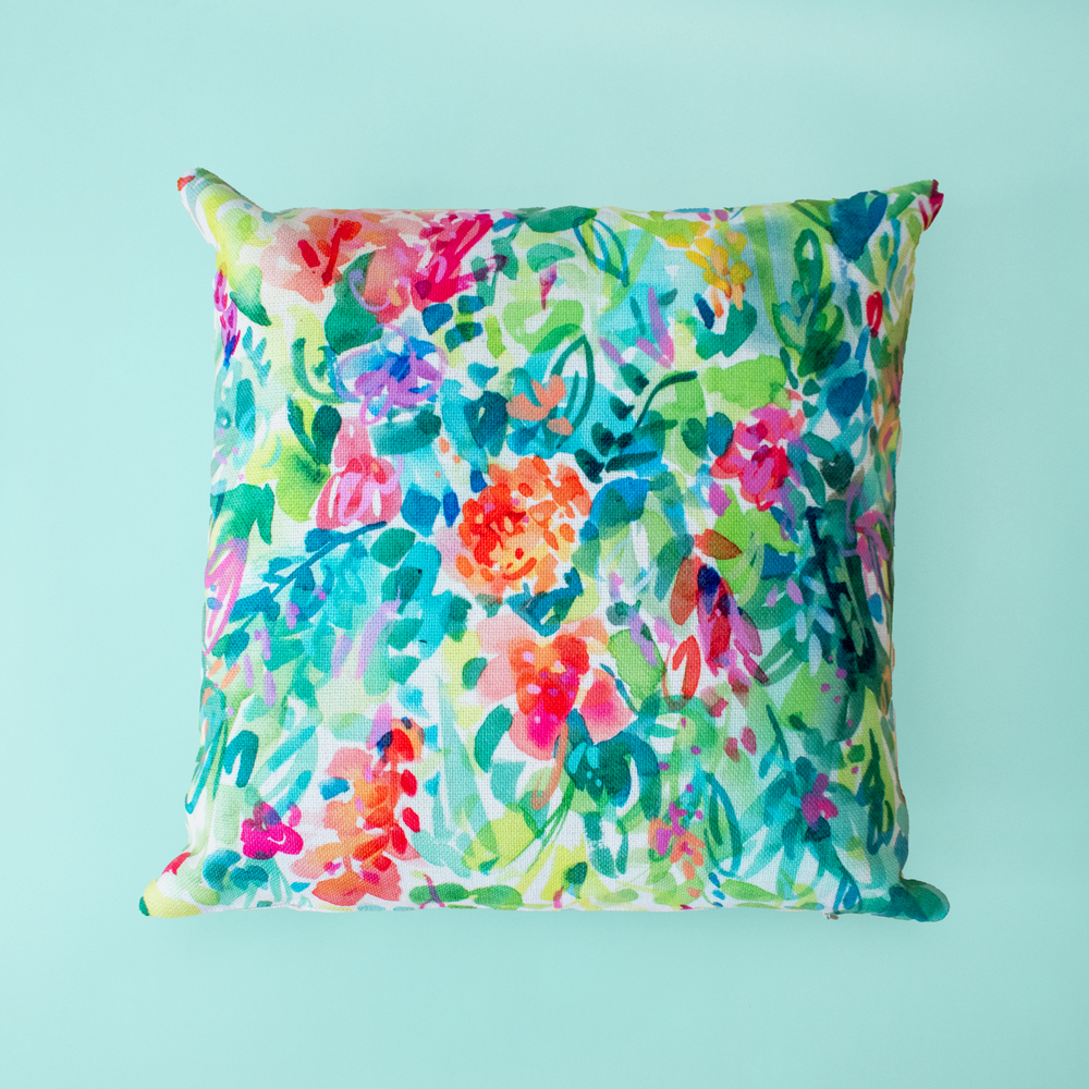 Tropical Florals Pillow