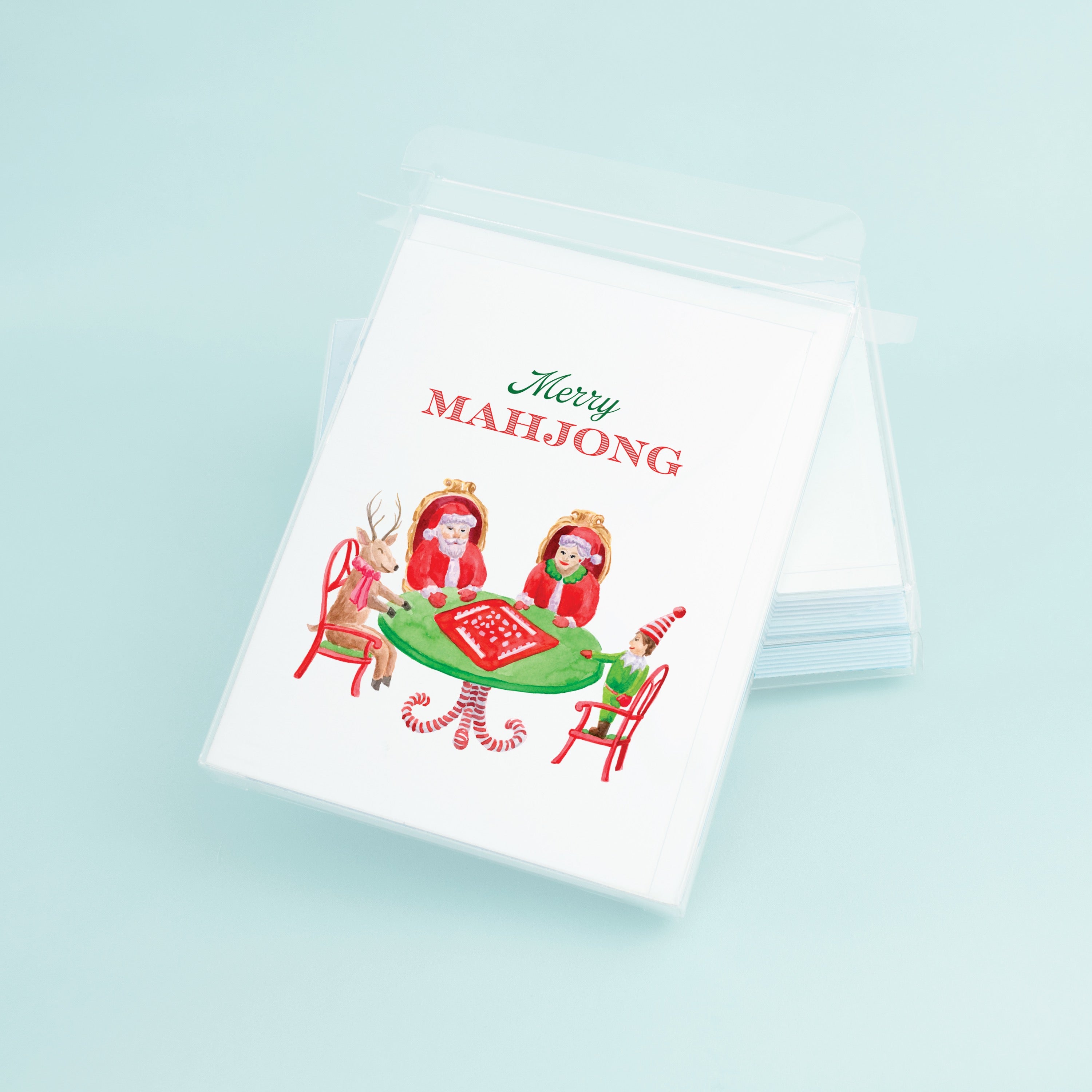 Christmas Mahjong Greeting Card – Taylor Paladino
