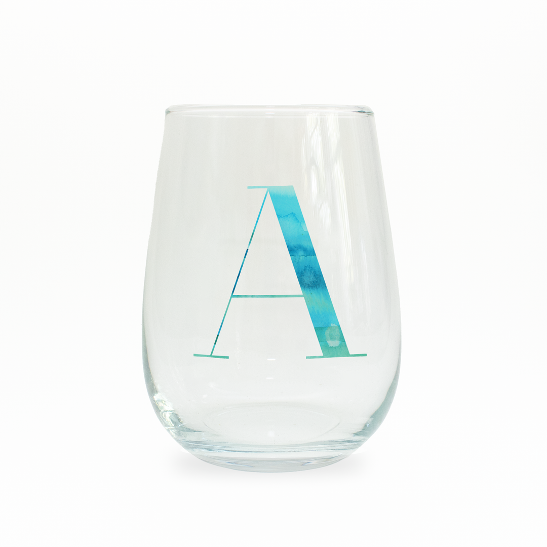A Monogram Stemless Wine Glass