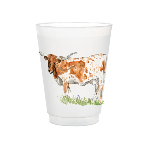 Texas Longhorn  Frosted Cups