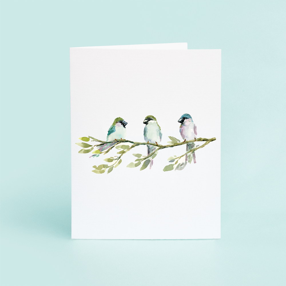 
                      
                        Finches On Branch
                      
                    