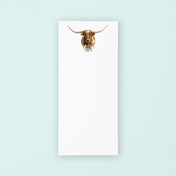 Longhorn Portrait Lists Pad