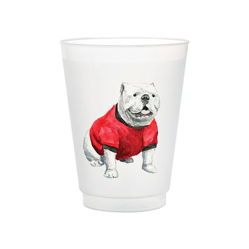 Bulldog Frosted Cups