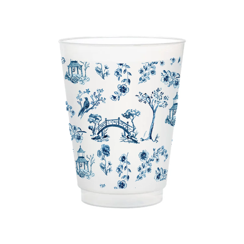 Chinoiserie Frosted Cup