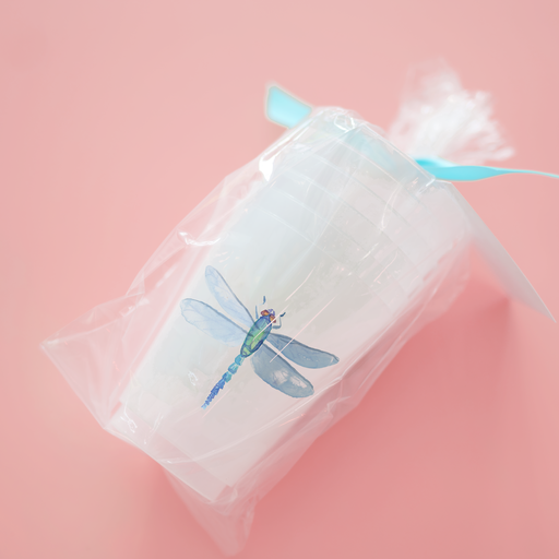 Dragonfly Frosted Cups
