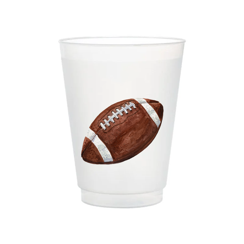 Football Frosted Cups