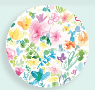 Spring Florals Paper Coaster Set