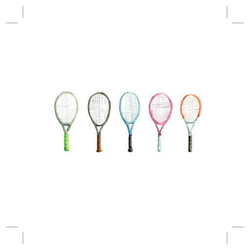 Tennis Rackets Gift Tags