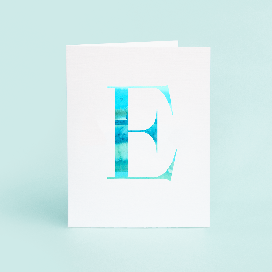E Folded Card