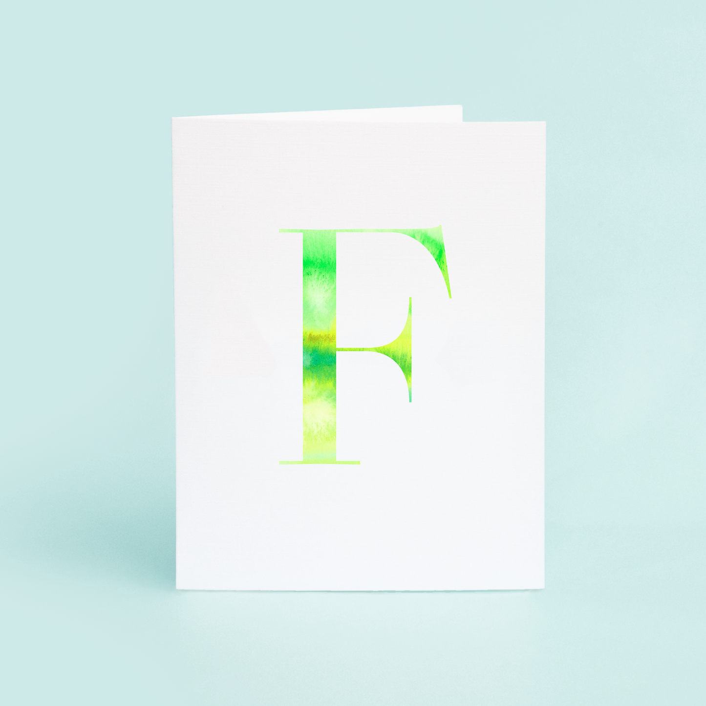 F Folded Card