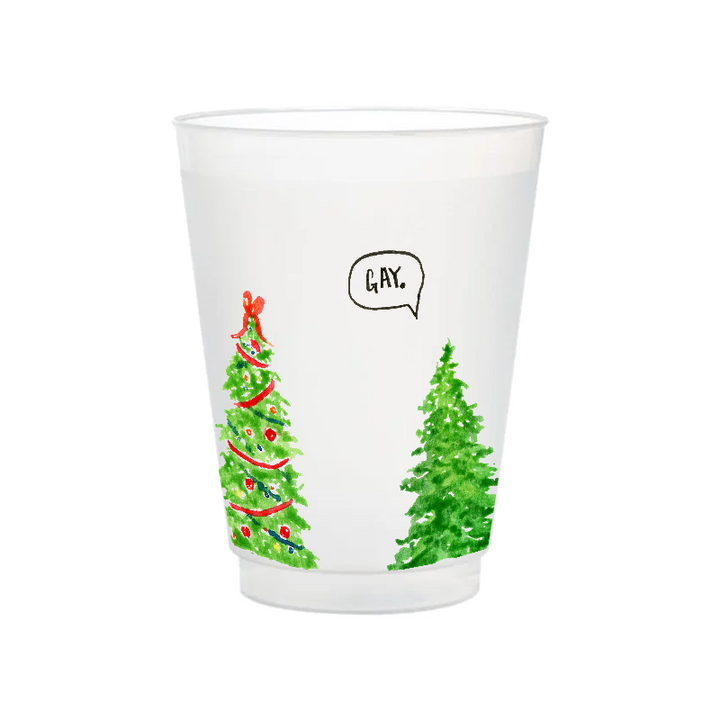 Gay Trees Frosted Cups