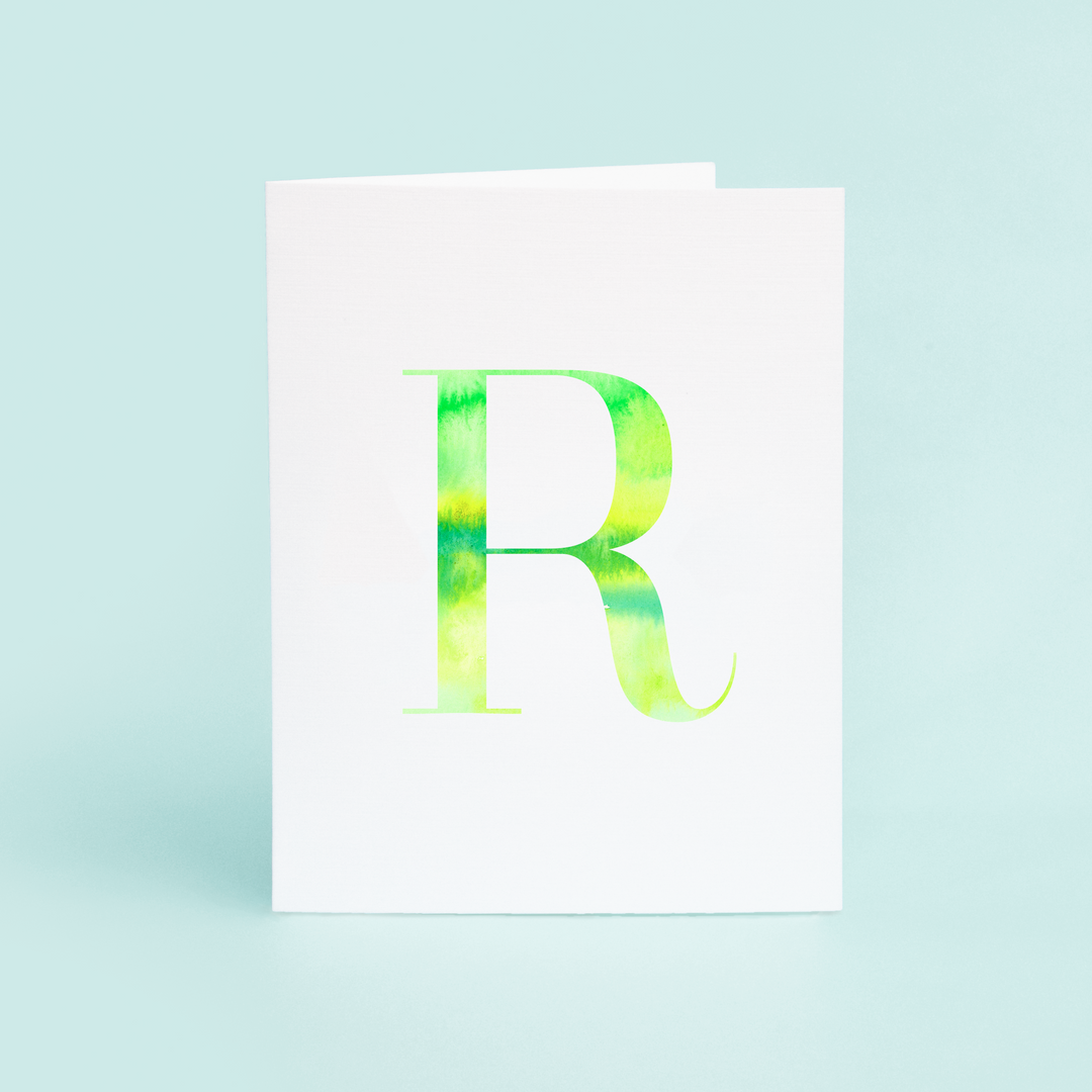 R Folded Card