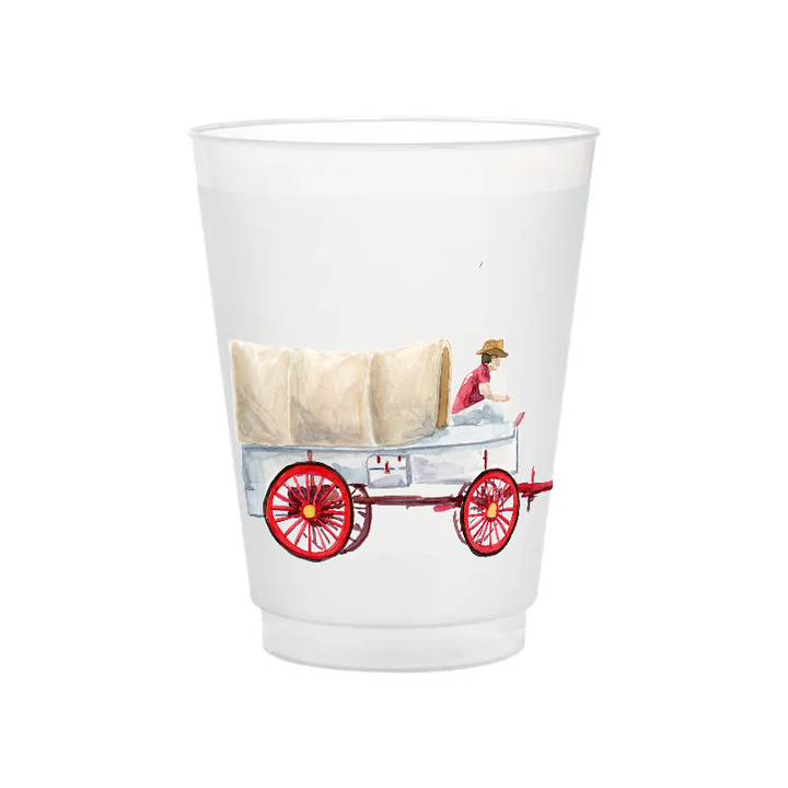 Sooner Wagon Frosted Cups