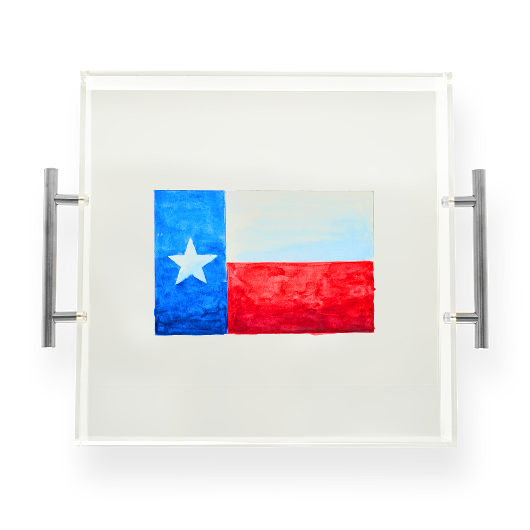 Texas Flag Acrylic Tray