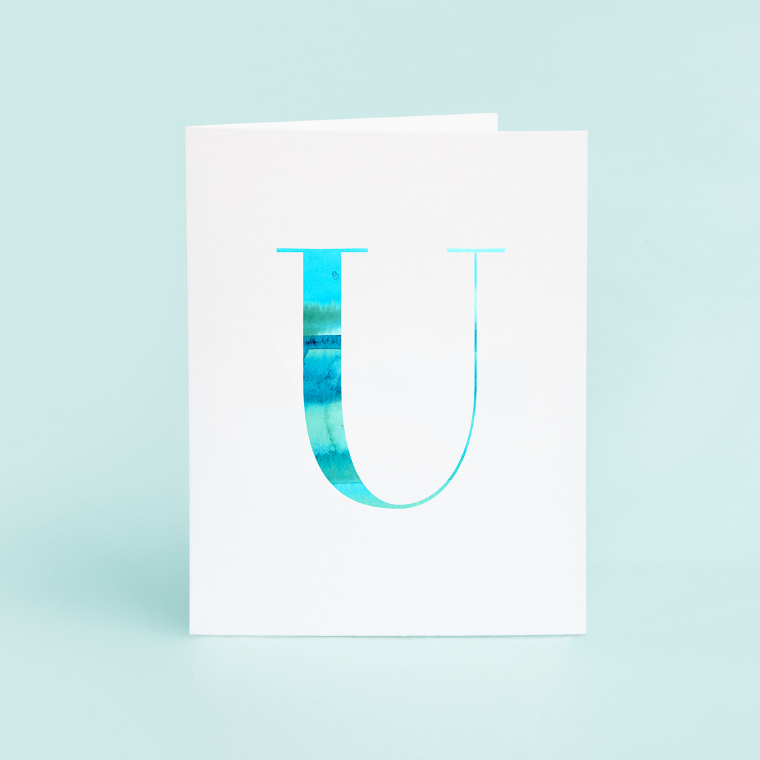 U Folded Card