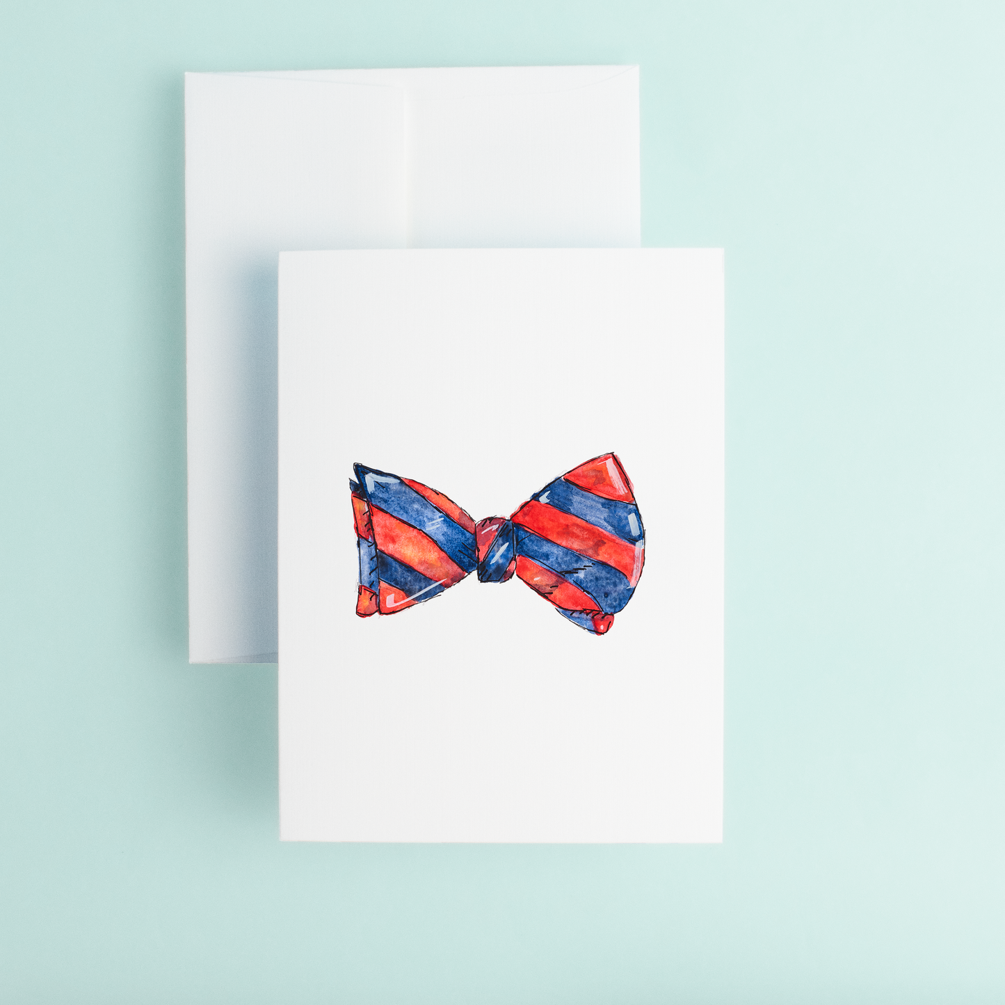 Red Striped Bowtie