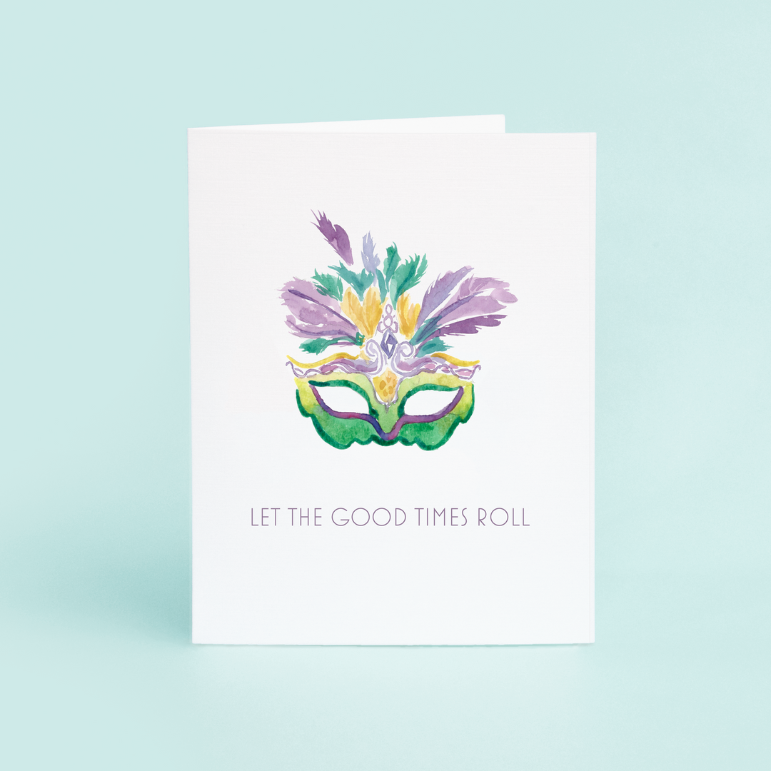 Mardi Gras Mask "Let The Good Times Roll"