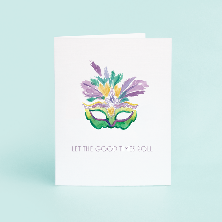 Mardi Gras Mask "Let The Good Times Roll"