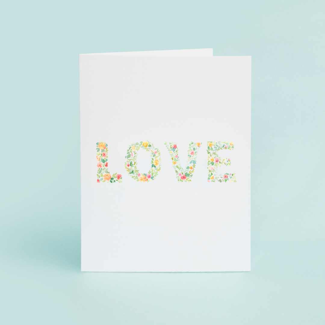 Love In Floral Letters