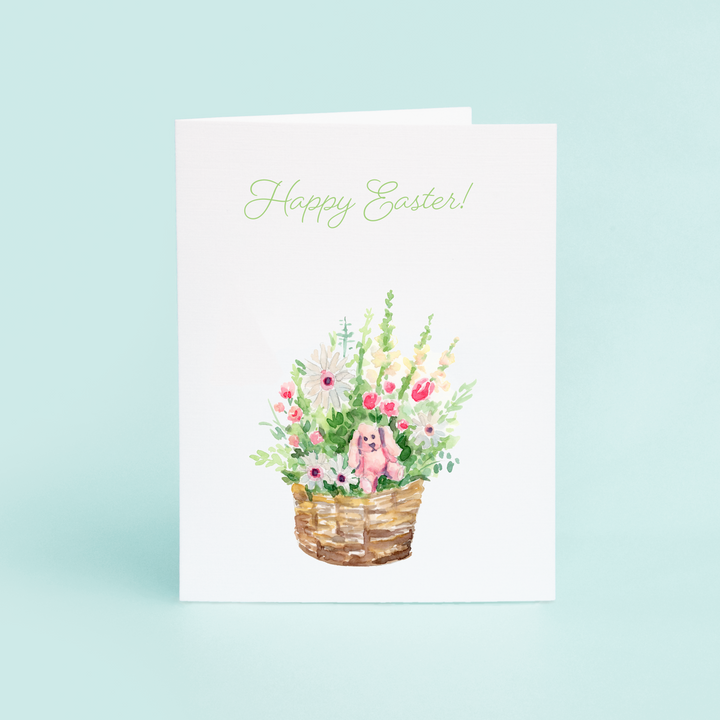 Flower Basket "Happy Easter"
