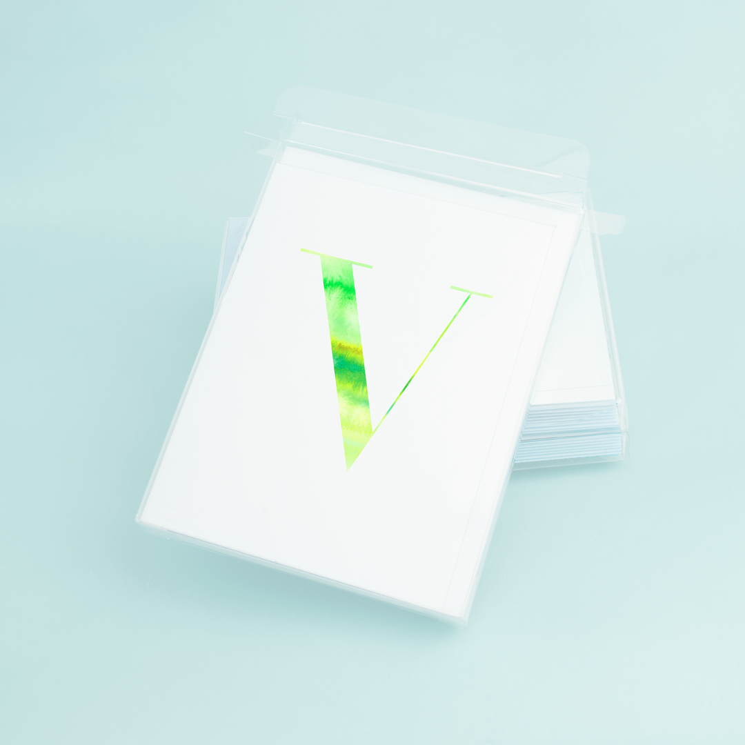 V Folded Card