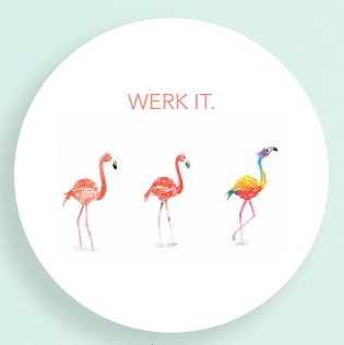 Werk It Paper Coaster Set